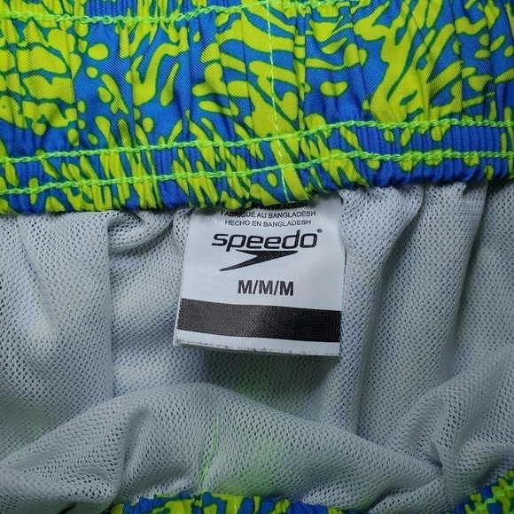 Speedo Pineapple Design Swim Trunks Sz M - Picture 6 of 7